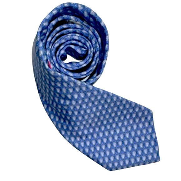 Vineyard Vines Men’s Navy Blue Geometric Tie. 60” x 4” - Picture 9 of 17